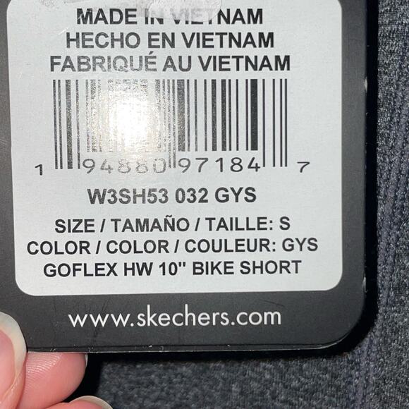 Skechers Goflex Side Pocket Bike Shorts, Charcoal Grey Small - Picture 6 of 8